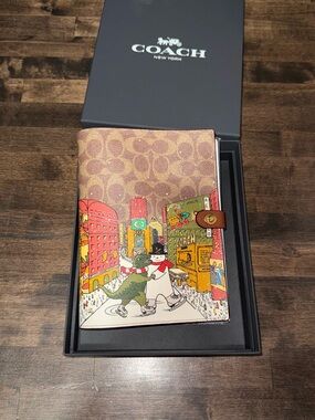 Coach Rexy Writing Pad Leather Christmas NYC